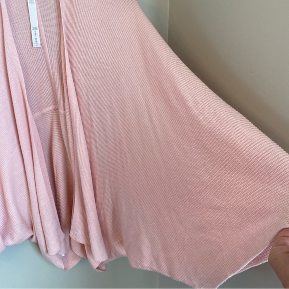 Lululemon Cashlu Knit Textured Wrap Pink Mist Size XS S - Picture 7 of 14